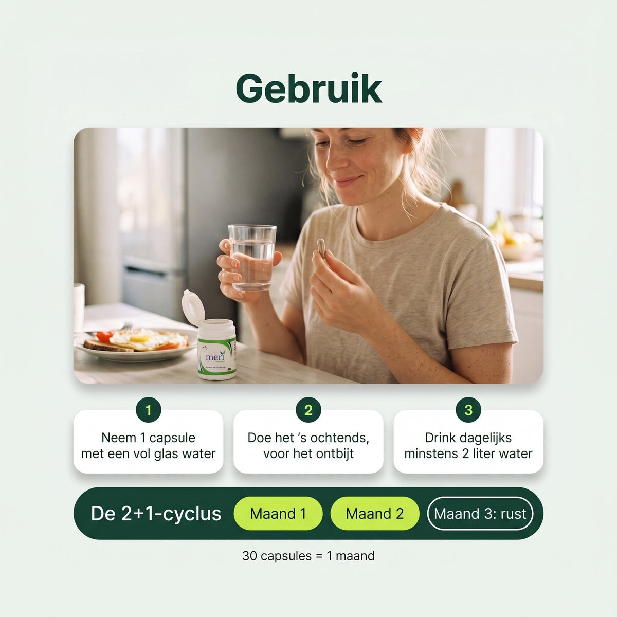 Meri Detox Capsule: Gebruik