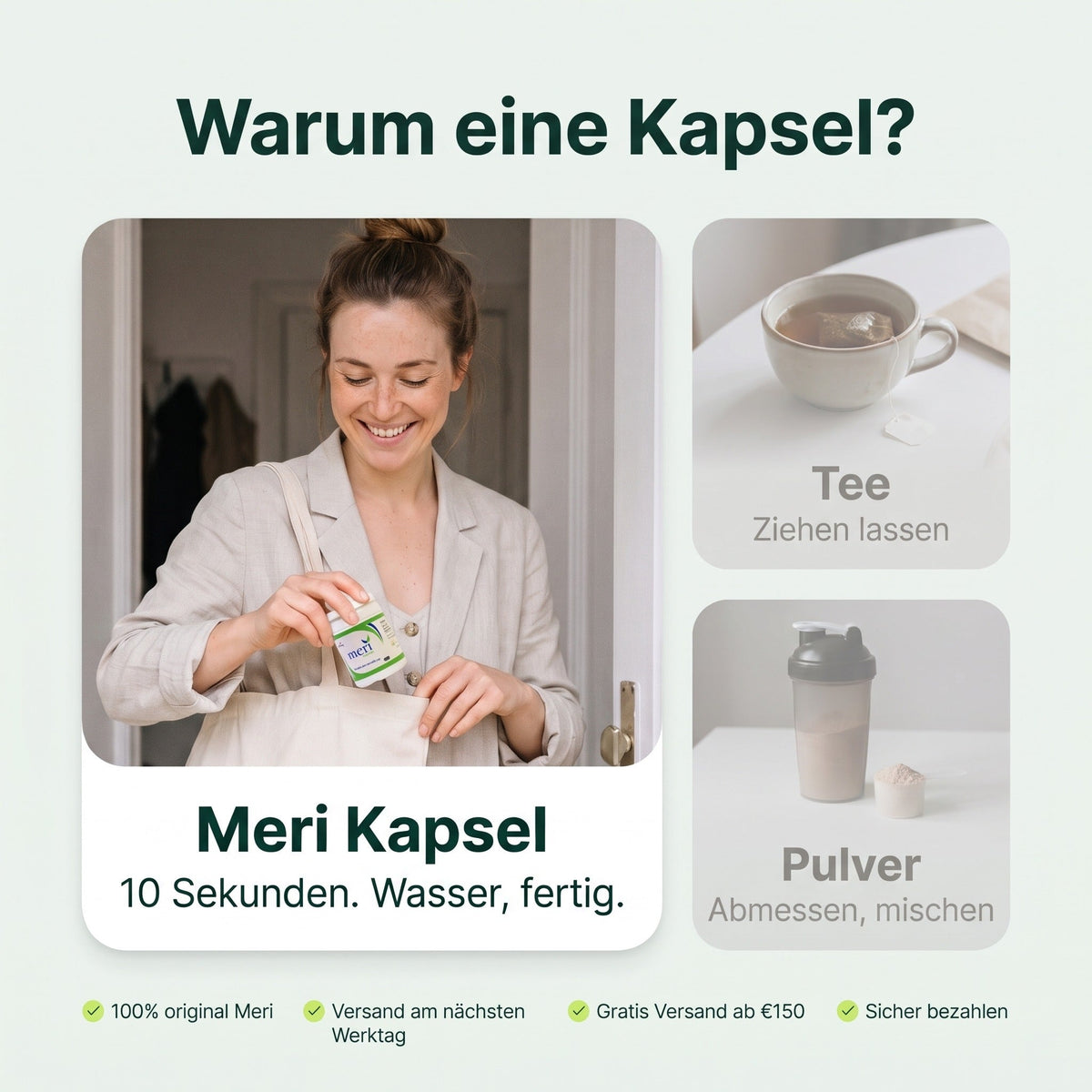 Meri Detox Kapsel: Warum eine Kapsel?