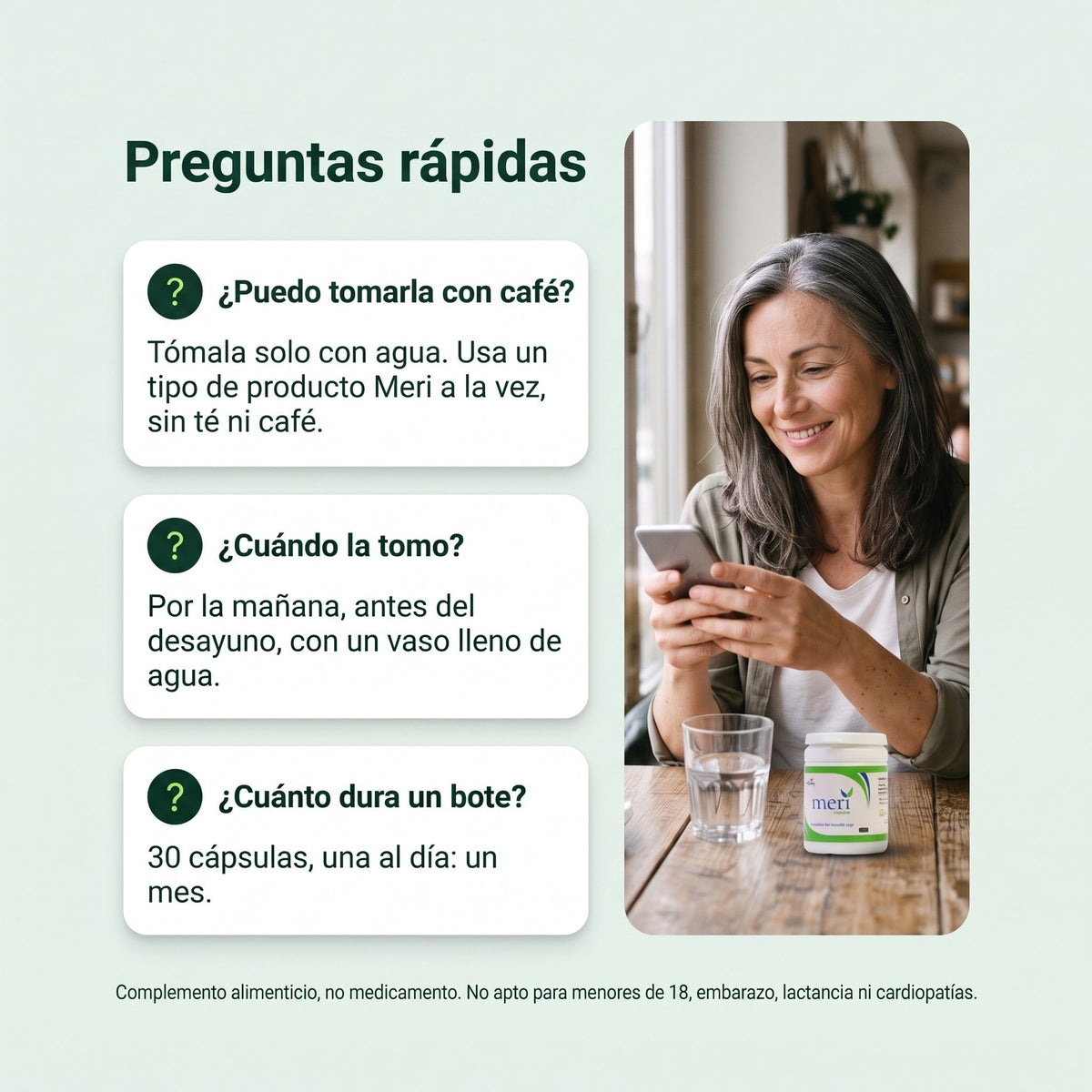 Meri Detox Cápsula: Respuestas rápidas